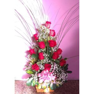 Canasto Doce Rosas Rojas